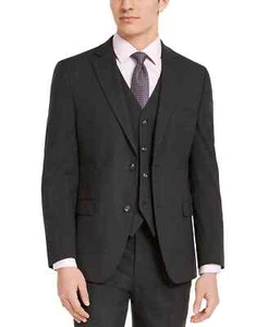$550 Alfani Men's Slim Fit Charcoal Stretch Suit 42S 36 x 30 NO VEST yja0424 - Picture 1 of 6