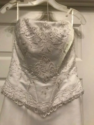 David's Bridal, Michaelangelo Wedding Dress - Image 1 of 4