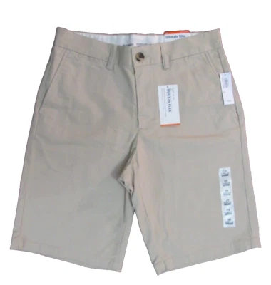 Pantalones Cortos Old Navy Hombres 28 Ultimate Slim Integrado Flex Chino Caqui 10" Entrepierna Marfil Foto 1 de 4