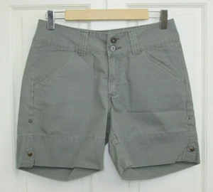 Riders Green Chino Shorts Womens Size 6 Waist 29 Weathered 100% Cotton 80-25579 - Picture 1 of 4