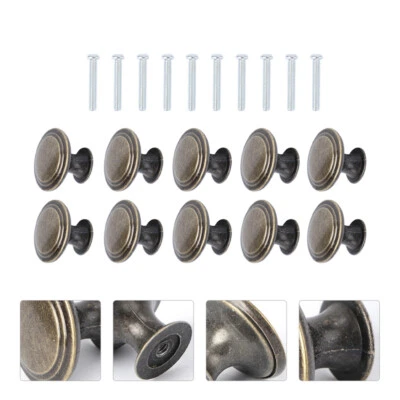 10Pcs Küche Schrank Griffe Schublade Holzkiste Griffe Metall Griffe Knopf Neu - Bild 1 von 4