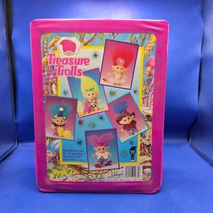 1992 Treasure Trolls Case + one insert, No trolls. Ace Novelty Tara Toys Vintage - Picture 1 of 8