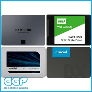 Samsung SSD WD Crucial Seagate 2.5" SSD 120GB 240GB 500GB 1TB 2TB 4TB SATA - Picture 1 of 23