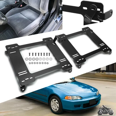 For Honda Civic 1992-95/ Integra 94-01 Racing Seat Mounting Brackets Rail Track - Image 1 of 4
