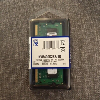 KINGSTON KVR400D2S3/1G DDR2 SODIMM 200 PIN - 400mhz - laptop ram memory stick  - Image 1 of 2