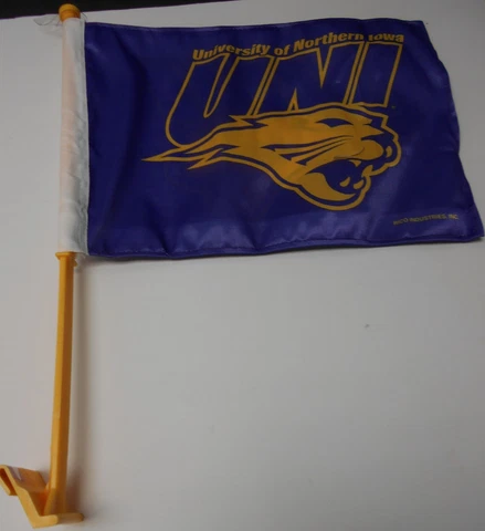 Northern Iowa Panthers Car Flag. Printed both sides. SAVE   #588/643 Cover