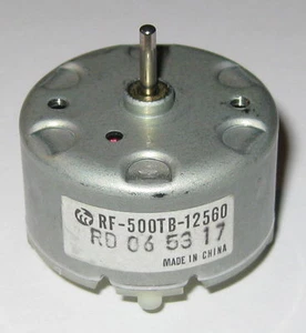 Mabuchi RF-500 Motor - 1.5 to 12 VDC - Solar Motor - Mabuchi RF-500TB-12560 - Picture 1 of 5