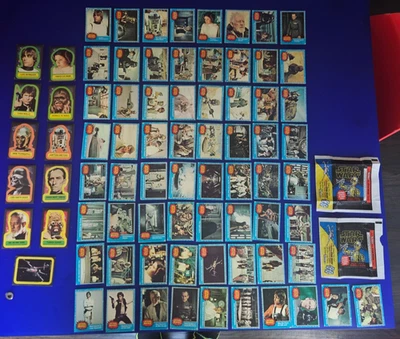 1977 Topps STAR WARS BLUE SERIES Cards Complete Set WITH Stickers & Wrappers - Image 1 of 4