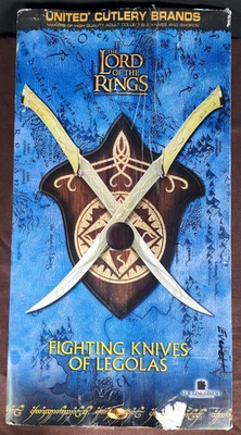 United Cutlery Fighting Knives of Legolas Sword 15" Stainless Blade Wood Handle - Image 1 of 4