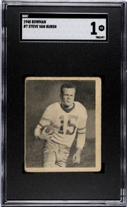 1948 Bowman 7 Steve Van Buren - SGC 1 HOF RC CLEAN - Foto 1 di 2