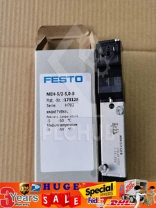 One New Festo MEH-5/2-5,0-B 173128 Solenoid Valve Free Shipping - Picture 1 of 2