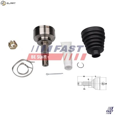 JOINT KIT DRIVE SHAFT FT25090K FOR PEUGEOT 407/SW 508 807 CITROEN C5/III C8 2.2L - Image 1 of 4
