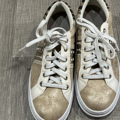 Zapatillas bajas Geox Respira para mujer beige arena oro talla 7 Foto 1 de 4