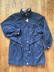 IZZI OUTWEAR WOMEN'S WINDBREAKER NAVY LIGHTWEIGHT OUTWEAR JACKET SIZE S - Picture 1 of 10