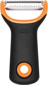 Pelador en Y Julienne Good Grips Prep de acero inoxidable OXO, negro, 4,2" W X 8" H - Imagen 1 de 8