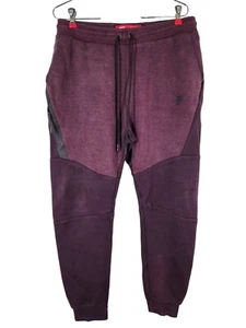 Pantaloni Nike Tech Pile Joggers Slim conico Bordeaux Taglia Large - Foto 1 di 9