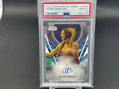 2023 Topps Signature Series - Star Wars - Twi'lek Server - Autograph - PSA 10 - Image 1 of 4
