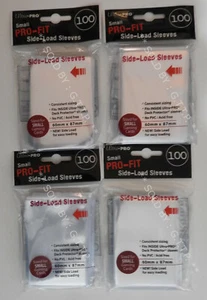 PAQUETE DE 100 MANGAS ULTRA PRO PRO FIT PEQUEÑAS DE CARGA LATERAL (X4) JAPONÉS TALLA GRATUITA REINO P&P - Imagen 1 de 3