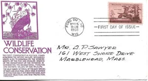 First Day Cover Wildlife Conservation addressed Anderson Cachet SC#1077 - Picture 1 of 1