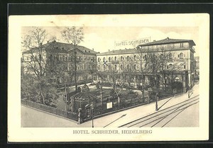 AK Heidelberg, Hotel Schrieder 1913 