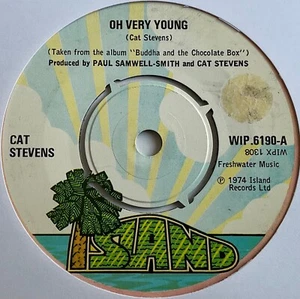 Cat Stevens - Oh Very Young - 7” Vinyl Single - Picture 1 of 3