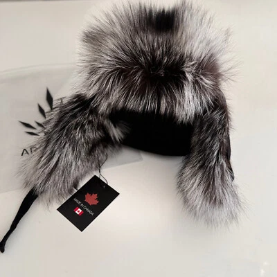 Goose Arctic Bay clásico Big Silver zorro y lana sombrero de aviador hecho en Canadá 395 Foto 1 de 3