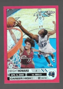 2005-06 TOPPS BIG GAME NBA BASKETBALL #81 DWIGHT HOWARD 17/99 RED PARALLEL,MAGIC - Picture 1 of 1