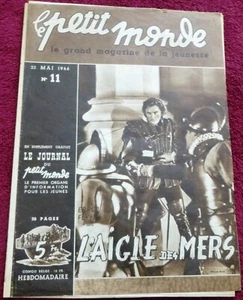 ERROL FLYNN COVER for le Petit Monde (5/23/46) movies Brenda Marshall B. Jenkins - Picture 1 of 5