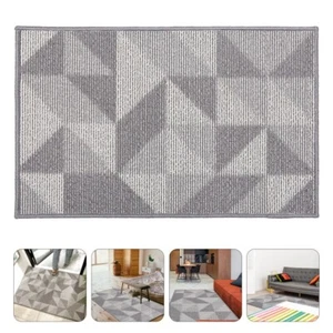 Boden Teppich Rutschfeste Matte Eingang Fußmatte maschinenwaschbar 50x80cm Grau - Bild 1 von 8