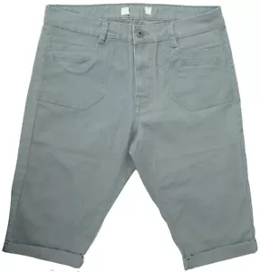 Pantaloncini da donna verde morbido tocco lunghezza ginocchio tasche passanti cintura passanti donna abbigliamento - Foto 1 di 2
