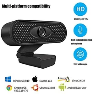 SUMKICA Webcam with Microphone, HD 1080P USB Web Camera, Streaming Webcam for PC - Picture 1 of 1
