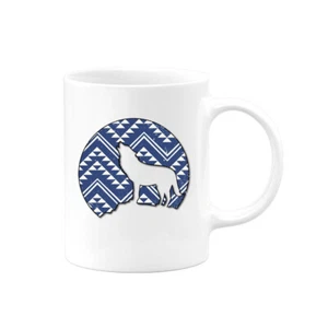 WOLF COFFEE MUG, Aztec Wolf, Coffee CUP, Sublimated Mug, Travel MUG, WILD WOLF - Picture 1 of 16