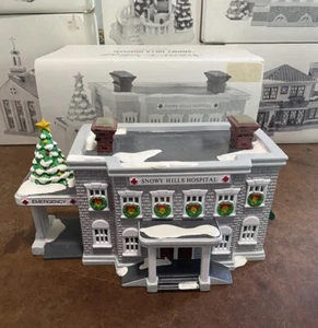 Dept 56 Snow Village “Snowy Hills Hospital” #5448-8 Lighted With Box - Picture 1 of 5