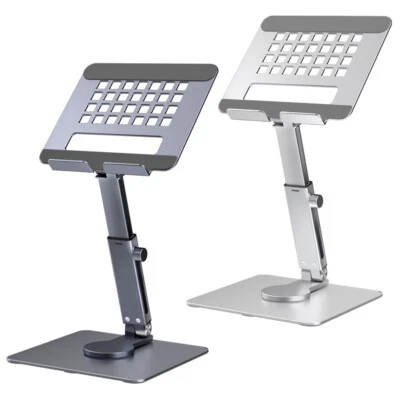Adjustable Tablet Stand Desktop Phone Holder Portable Desk Riser 360° Rotation - Image 1 of 4