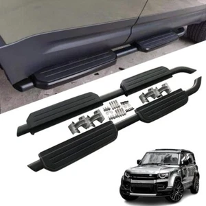 FOR LAND ROVER DEFENDER 110 L663 RUNNING BOARD SIDE STEPS BLACK EDITION 2020+ UK - Picture 1 of 20