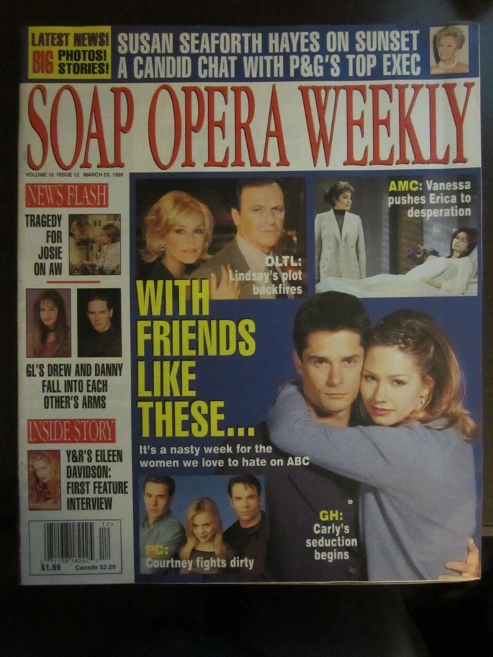 Soap Opera Weekly March 1999 Billy Warlock AMC Vanessa Erica OLTL Lindsay 58 - Image 1 of 1
