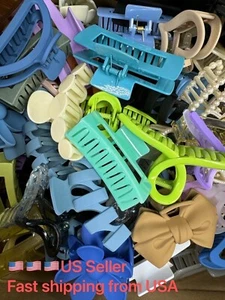 Bunte mittelgroße Krallenspange Haarschmuck 5 Stück Paket zufällige Farbe - Bild 1 von 5