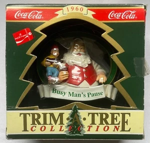 COCA-COLA TRIM-A-TREE COLLECTION "Busy Man's Pause" CHRISTMAS ORNAMENT 1995 - Picture 1 of 7