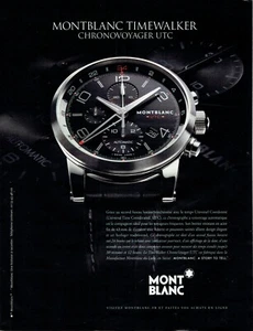 Publicité Advertising 089 2013 montre Mont Blanc Timewalker chronovoyager UTC - Imagen 1 de 1