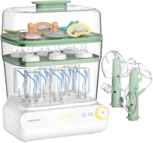 Esterilizador y secador de biberón grande Momcozy de 3 capas, esterilización y secado rápido, Univ - Imagen 1 de 8