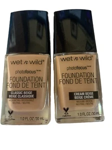 wet n wild Photo Focus Foundation Matte Mat, #369 Cream Beige,Classic Beige #371 - Picture 1 of 2