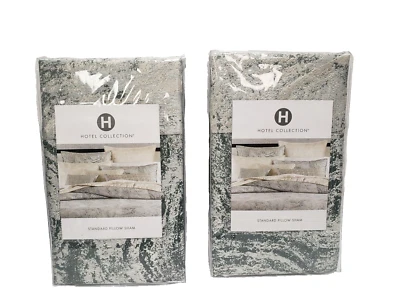 2 fundas de almohada estándar de malaquita Hotel Collection Foto 1 de 4