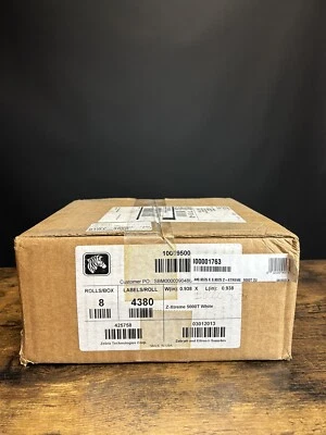 10008404 - Zebra 0.9375" X 0.9375" Z-XTREME 5000T Label Rolls *8 Rolls* - Image 1 of 2
