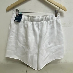 DSG Women's Oversized Fleece Shorts Pure White Solid Summer Stylish DAW11431 - Picture 1 of 8