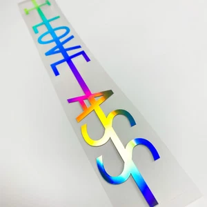 i Love ASS Aufkleber Heckscheibe Autoaufkleber Oilslick Hologramnm Neochrome 351 - Picture 1 of 8