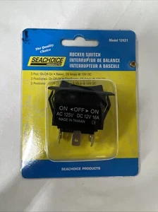 INTERRUPTOR BASCULANTE SEACHOICE 12431 ENCENDIDO/APAGADO/ENCENDIDO SIN LUZ NAVEGACIÓN Modelo 12431 - Imagen 1 de 1