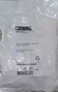 Siemens 545207 DIN RAIL WIRE EXTENDER KIT 8TERM BLK END CAP 7JMPR - Picture 1 of 2