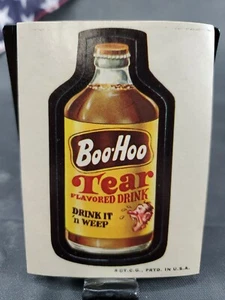 Topps Vintage Wacky Packages Stamp Card Sticker Boo Hoo Tear Flavored Drink - Picture 1 of 2