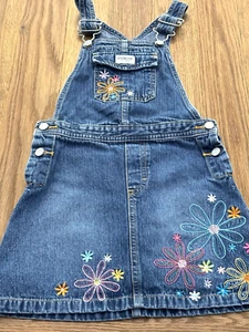 OSHGOSH denim embroidered one piece skirt, size 6, great condition - Picture 1 of 11