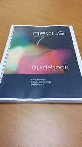 Printed Asus Google Nexus 7 Tablet Instruction Manual / User Guide - Picture 1 of 1